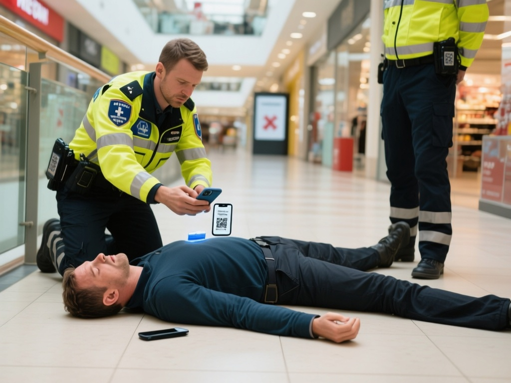 Bystanders responding to a collapsed person in a public place